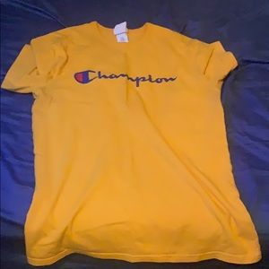 Large Yellow Champion shirt